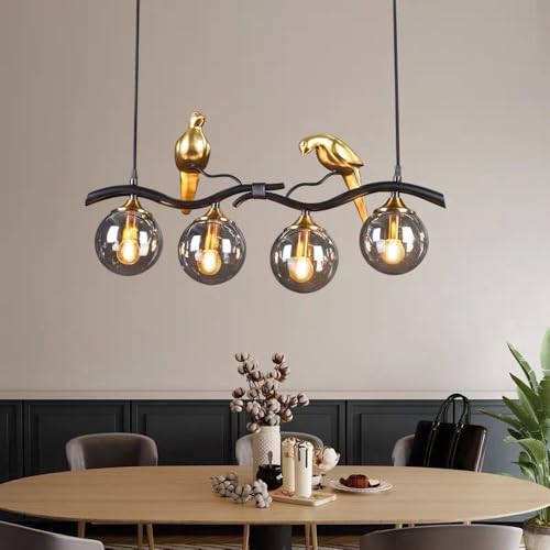 Lustres 4 lumières d'intérieur et lampe suspendue design