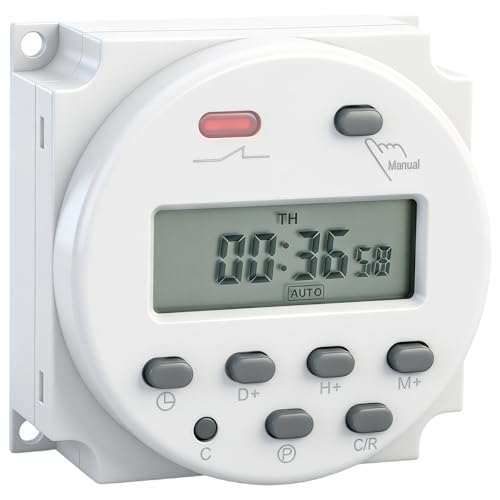 Weasch Minuterie relais 12V DC/AC 16A programmable