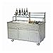 Lakeside 79864 Wilson Portable Back Bar, 30"D x 72"W x 58"H