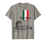 Lagozio Roma Lazio T-Shirt, Mens, Youth, Short Sleeve, Grey, Small, Classic Fit, Cotton, Polyester