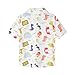 Mud Kingdom Baby Boys Summer Shirt Fashion Letter Graffiti Plaid Dinosaur 18-24 Months