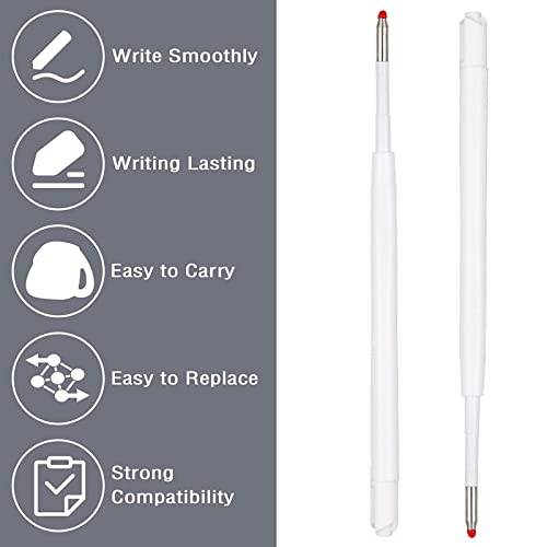 teng hong hui 30 Pieces Black Ink Pen Refills, Replaceable Ballpoint Pen Refills with Smooth Writing Ballpoint Pen Refills 1mm Black Retractable Pen Refills for Ballpoint Pens for School and Office - Image 3