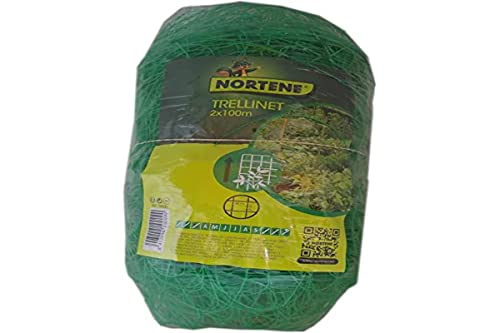 Nortene Trellinet Malla para entutorado, 2 x 100 m, color Verde