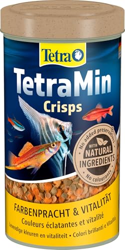 TetraMin Crisps - Fischfutter für alle Zierfische, nährstoffreiche Mischung für gesunde Fische und klares Wasser, 500 ml Dose