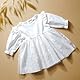 100% Baumwolle Taufkleid Festkleid Baby Mädchen Blumenmädchen L17 (62)