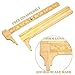 Konohan 2 Pcs Brass Vernier Caliper Pocket Handy Caliper Measuring Mini Tool Double Scale Sliding Gauge Metal Pocket Ruler for Bead Wire Jewels Rings Measurement