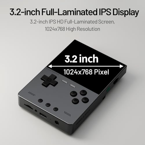 Image of Trimui Brick Hammer Metal Body Handheld Game Console Retro Gaming Handheld 3000mah Battery Allwinner A133p 3.2 inch IPS RGB Lighting Vibration Green-64G