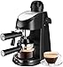 Aicook Espresso Machine, 3.5 Bar 4 Cup Espresso and Cappuccino Coffee Maker, 2 in 1 Semi-Automatic Coffee Machine with Milk Frother, Stainless Steel Espresso Maker with Steamer
