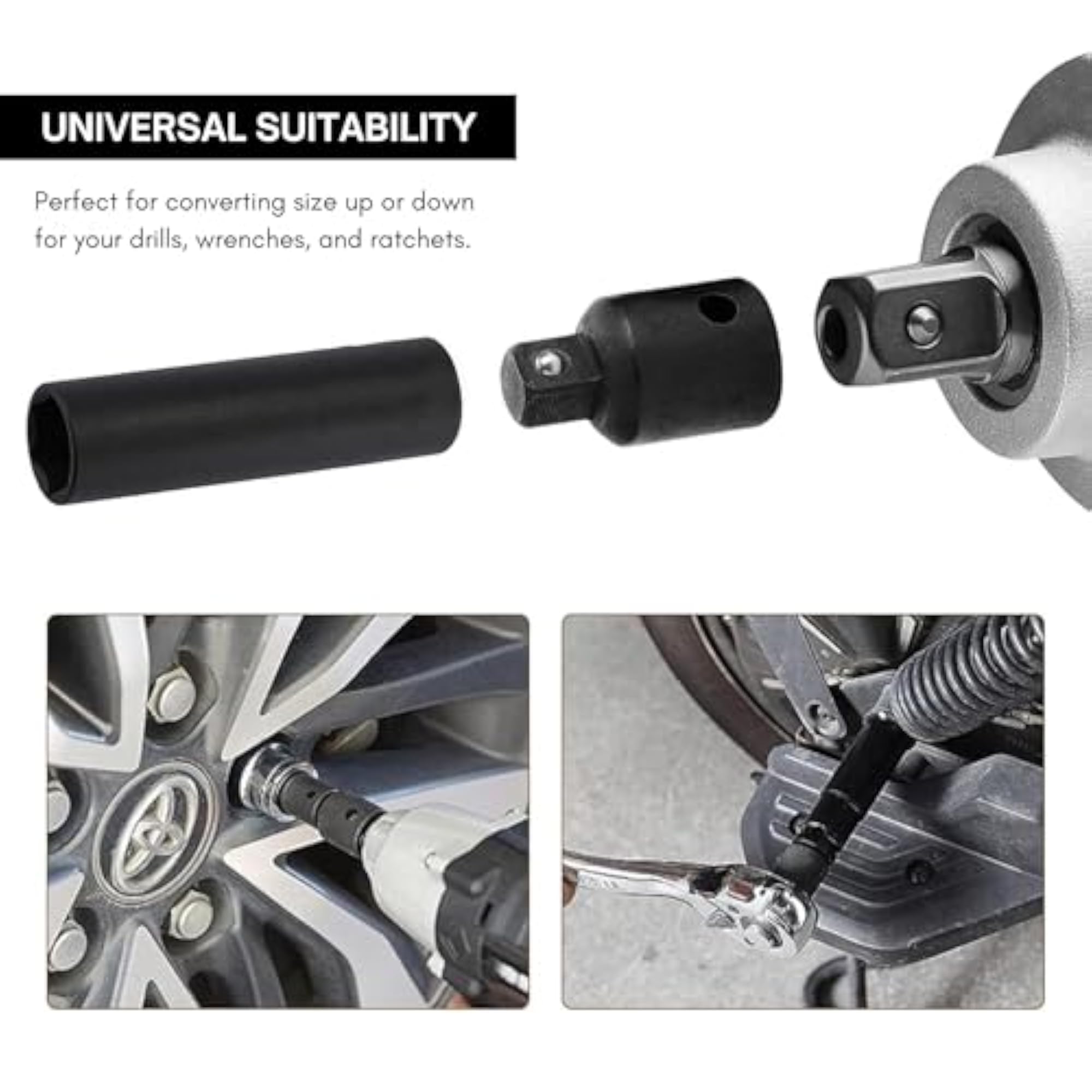 6PCS Pneumatic Air Impact Adapter Socket Set