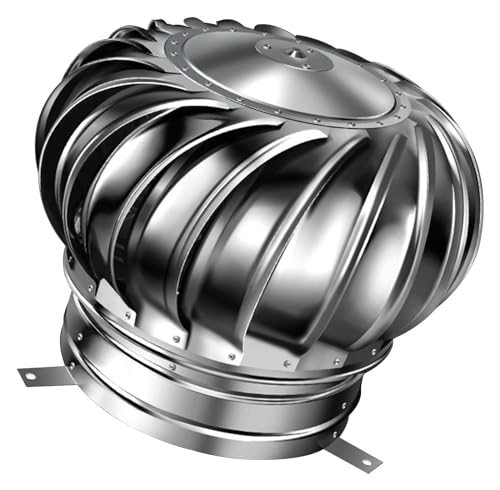 Ventilation de toiture économe pour conduit 10 pouces avec kit turbine éolienne domestique