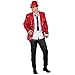 Produktbild NET TOYS Paillettenjacke rot Show Jacket Jacke Showtime Glitzerjacke Showmaster Oberteil Showjacket Pailletten Herrenjacke M 48/50