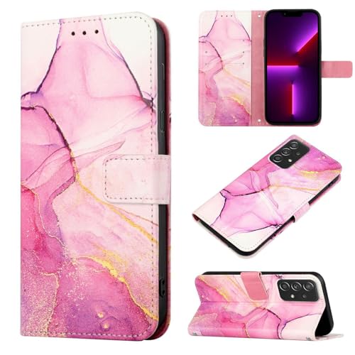Housse Oppo A60 5G marbre violet idéale pour le bureau