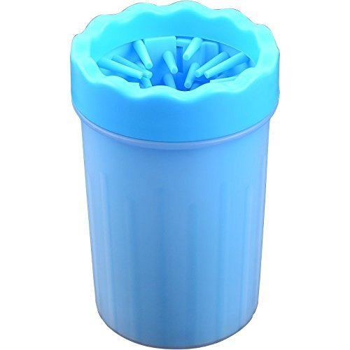 Pet Products Co. Dog Paw Cleaner, Portable Soft Silicone Brush Cleaner, Grooming Kit for Dirt/Mud Paw Prints, Car, House, Furniture, Happy Dogs