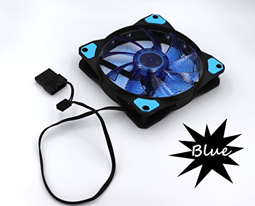 Fgen 120Mm Led Radiator Ultra-Quiet Computer Case Fan Blue #TOP3