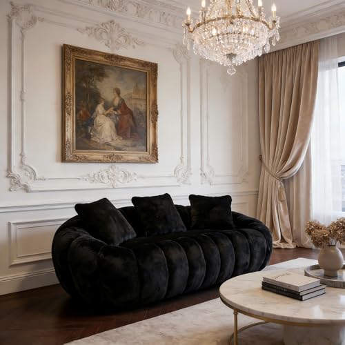 Astrivia 75" Loveseat Sofa, Loveseat Floral Shaped Bean Bag Sofa,