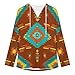 Womens Bodysuit Tribal Navajo Indiana Western Southwest Ethnic T Shirts Long Sleeve Hoodie V Neck Pullover Tops, 2026