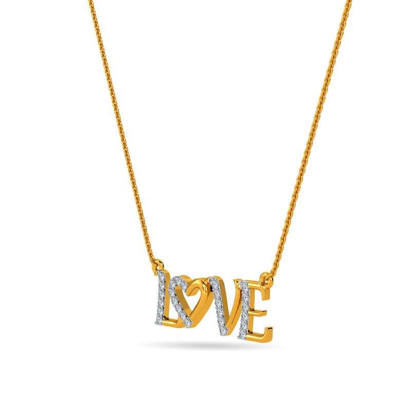 Image of KISNA JEWELS 18K BIS Hallmark Pure Yellow Gold & SI Real Diamond Pendant for Women
