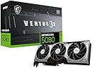 MSI Gaming RTX 5080 16G Ventus 3X OC Graphics Card (16GB GDDR7, 256-bit, Extreme Performance: 2655 MHz, DisplayPort x3 2.1a, HDMI 2.1b, NVIDIA Blackwell Architecture)