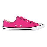 chucks slim high Innenmaterial: Textil Converse Damen Chuck Taylor CTAS Dainty Ox Sneakers, Mehrfarbig (Pink Pop/Pink Pop/Silver 673), 36 EU