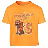 Bedruckt in Deutschland Jungen Tshirt Geburtstagskind 5 Jahre Geburtstag Junge Zuma Geschenk Kinder T-Shirt Junge 116 Orange