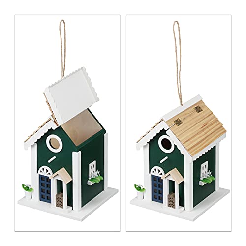 Caja nido aves silvestres Relaxdays para llenar tu jardín de vida 7