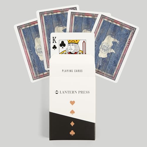 Baraja de cartas póker Rustic Wyoming State Flag 52 cartas miniatura 6