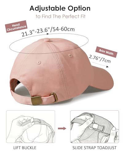 Image of Womens Satin Lined Unstructured Baseball Cap Unisex Silk Lining Washed Cotton Adjustable Vintage Dad Hat