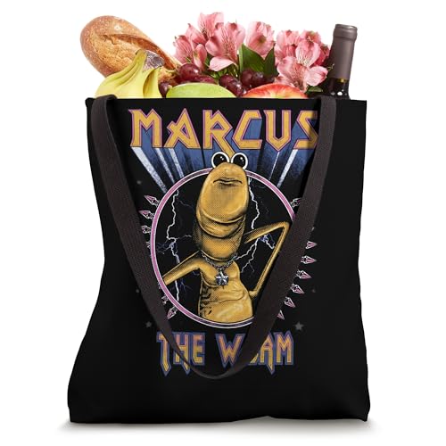 Bolso tote con diseño de Marcus el Gusano y arte de heavy metal miniatura 4