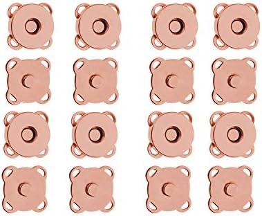 Trimming Shop Magnetic Snap Fasteners Metal Clasps Sewing Accessory for DIY Clothing, Crafts, Purses, Leather Coat, Jacket Handbag Making (18mm, Bronze, 2pcs)