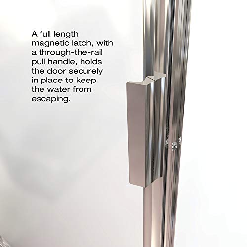 Basco Sopn00A3663Clsv Sopora Single Swing Shower Door, Chrome, 35.125-36.875 In. Wide X 63.5 In. High, Clear Glass #TOP2