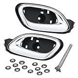 APPERFiT Camaro Interior Door Handle for Left Driver and Right Passenger Side Door Panel Compatible with Chevrolet Chevy Camaro 2010-2015 Replaces 20955311 20955302