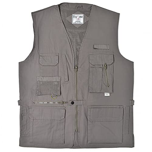 Foxfire British Khaki Ultimate Travel Hiking Safari Photo Vest 3X-Large #TOP1