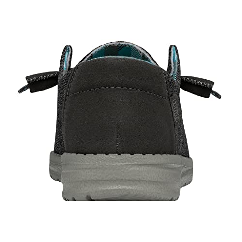Image of HEYDUDE Women's Wendy Sox Charcoal Size 4 | Women's Shoes | Women's Slip On Shoes | Comfortable & Light-Weight