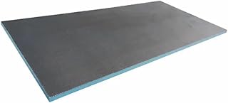 XPS Bauplatte – 2 Stück 1200 x 600 mm (=1,44 m²) | wasserdichte Bauplatte für Badezimmer und Toilette | Isolierung Wand und Boden (Grau, 1200 x 600 x 6 mm)