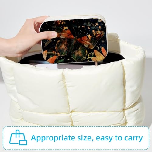 Boîte à bijoux portable pour bagues et colliers - Écrin de voyage compact