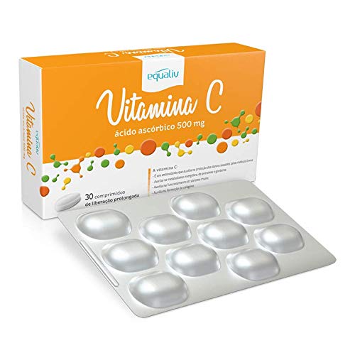 Kit 5 Vitamina C 500mg Ácido Ascórbico Equaliv 30 comprimidos