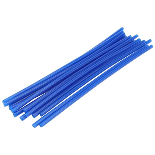 POPETPOP 75個 バイク用スポークプロテクター カラースリット付き 耐久性 リム装着簡単 モトクロス ダートバイク 自転車対応 ブルー