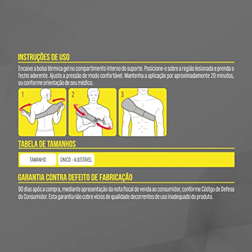Kestal Suporte para Bolsa Térmica Gel Longo Preto, Único