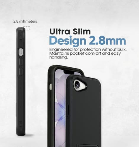 MOTIVE for iPhone 17e Case with Belt Clip and Stand, Magnetic | 6.1" by MOTIVE - Used condition - Image 8