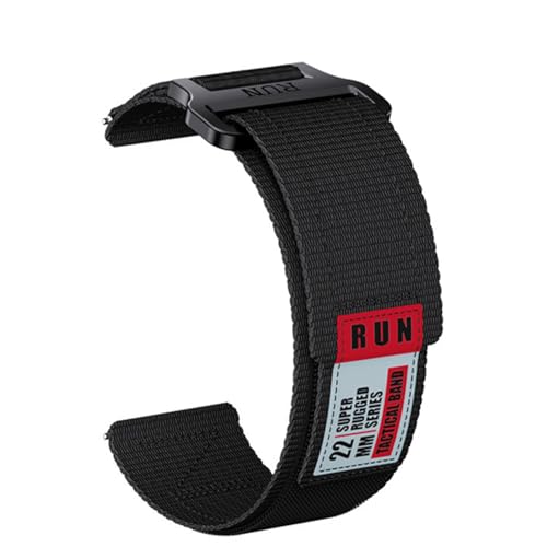 Msvueioe 22MM Rugged Nylon Band Compatible for CARBINOX X-Ranger/Vortex/Vesta/Blaze S Smart Watch Soft Woven Adjustable Wristbands Strap for CARBINOX Smart Watch Accessory for Men and Women