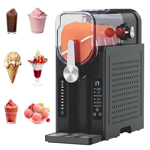 Máquina de granizados de 2,5 L, mezcladora de helados y bebidas congeladas, 6 en 1, sin necesidad de cubitos de hielo, autolimpiable, para restaurantes y cafeterías en casa,42cm(L) x19cm(W) x42cm(H)