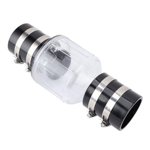 SILENT SEWAGE SUMP PUMP CHECK VALVE SPRING LOADED FLAPPER QUIET FOR EFFICIENT WATER MANAGEMENT ABS MATERIAL (Large)