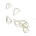 DEEDYGO Wire Binder Clips Gold (Gold (Binder & Paper Clips))