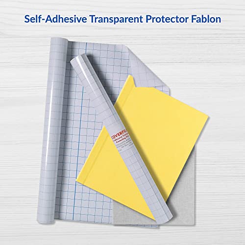 1ABOVE Hochwertige Rolle mit transparenter Rückseite aus Kunststoff (33 cm x 3 m)