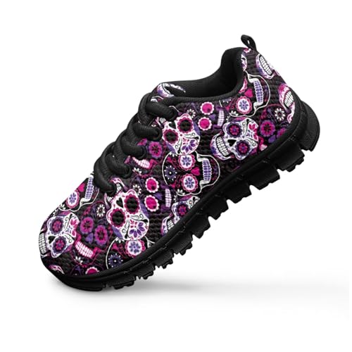 PinUp Angel Kids Lightweight Lace Up Sneakers Tennis Shoes Adorable Cute Graphic Casual Walking Shoes4