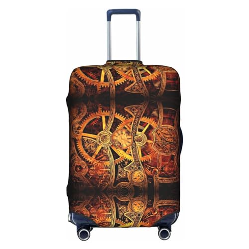 Cool Steampunk Gears Stylish Luggage Cover:The Ultimate Travel Accessory,Fashionable Suitcase Protector