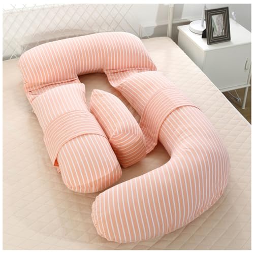 HHCTEBEC Almohada de Embarazo para Dormir, Almohada de Cuerpo Completo en Forma de G, Almohadas de Embarazo, Almohada de Maternidad, Soporte para Espalda, Caderas, piernas para Mujeres,H