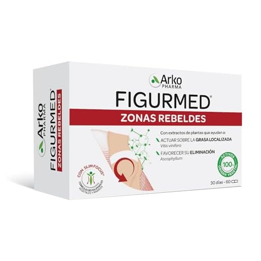 Arkopharma Figurmed Zonas Rebeldes 60 Cápsulas, Ayuda a Reducir la Celulitis de Forma Natural y la Grasa Localizada en Piernas y Glúteos + Asesoramiento Nutricional, Complemento Alimenticio