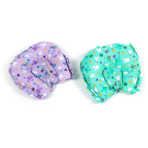 Image of Bibs&Cribs Mustard Seed Baby Pillow for Newborn Babies 100% Cotton Cover Soft Breathable Infant Pillow Lightweight Baby Bedding Essential for 0 to 12 Months Boys & Girls