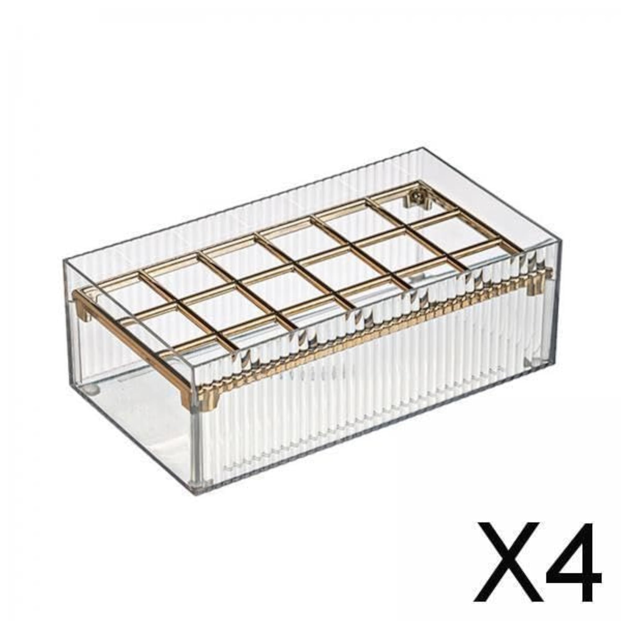 Clear Lipstick Case Makeup Organizer Storage Box for Nail Polishes